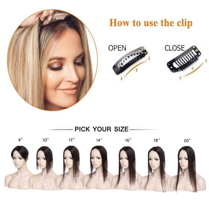 Short Natural Human Hair Toppers【Buy 2 for free shipping】