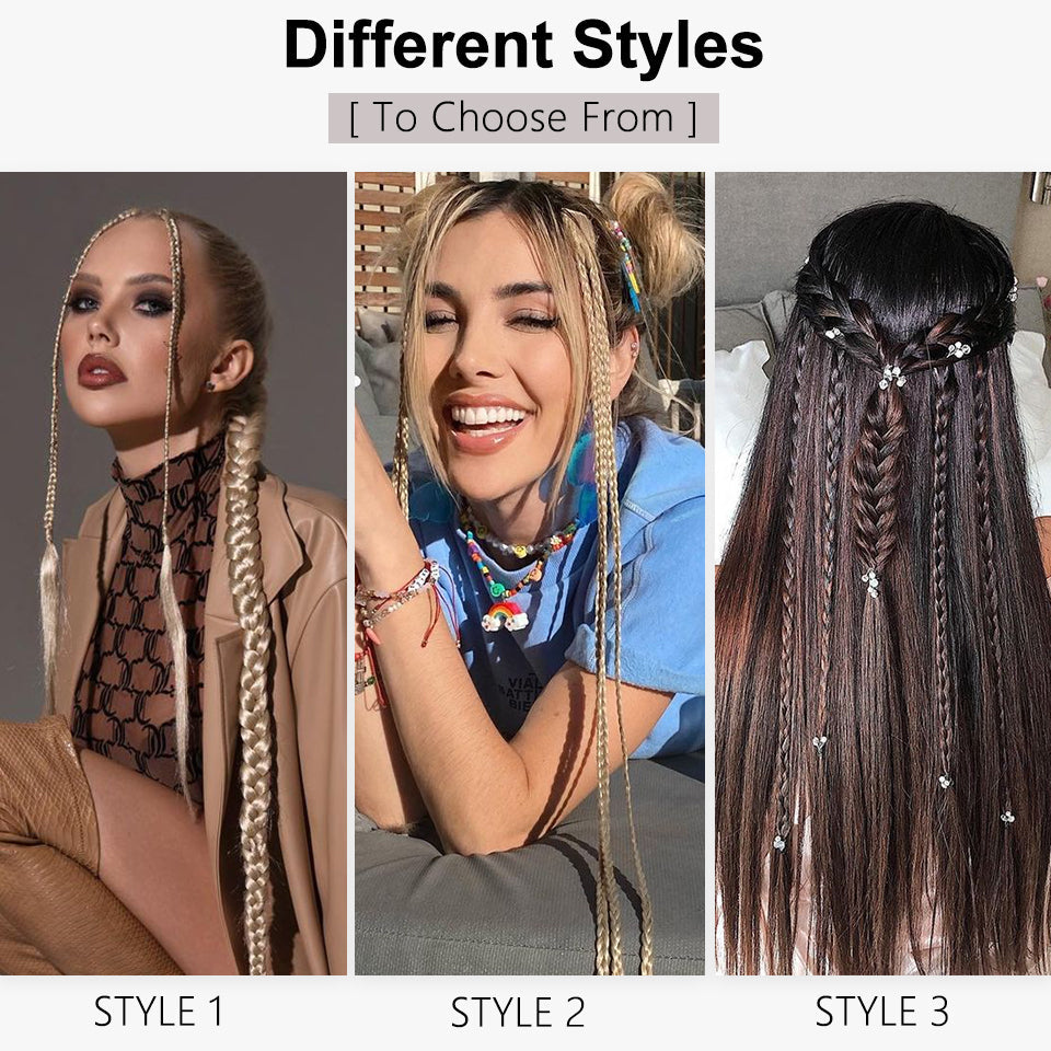 Long Yaki Straight Ponytail Extensions Braids With Clip Ponytail for Women 2 PCS