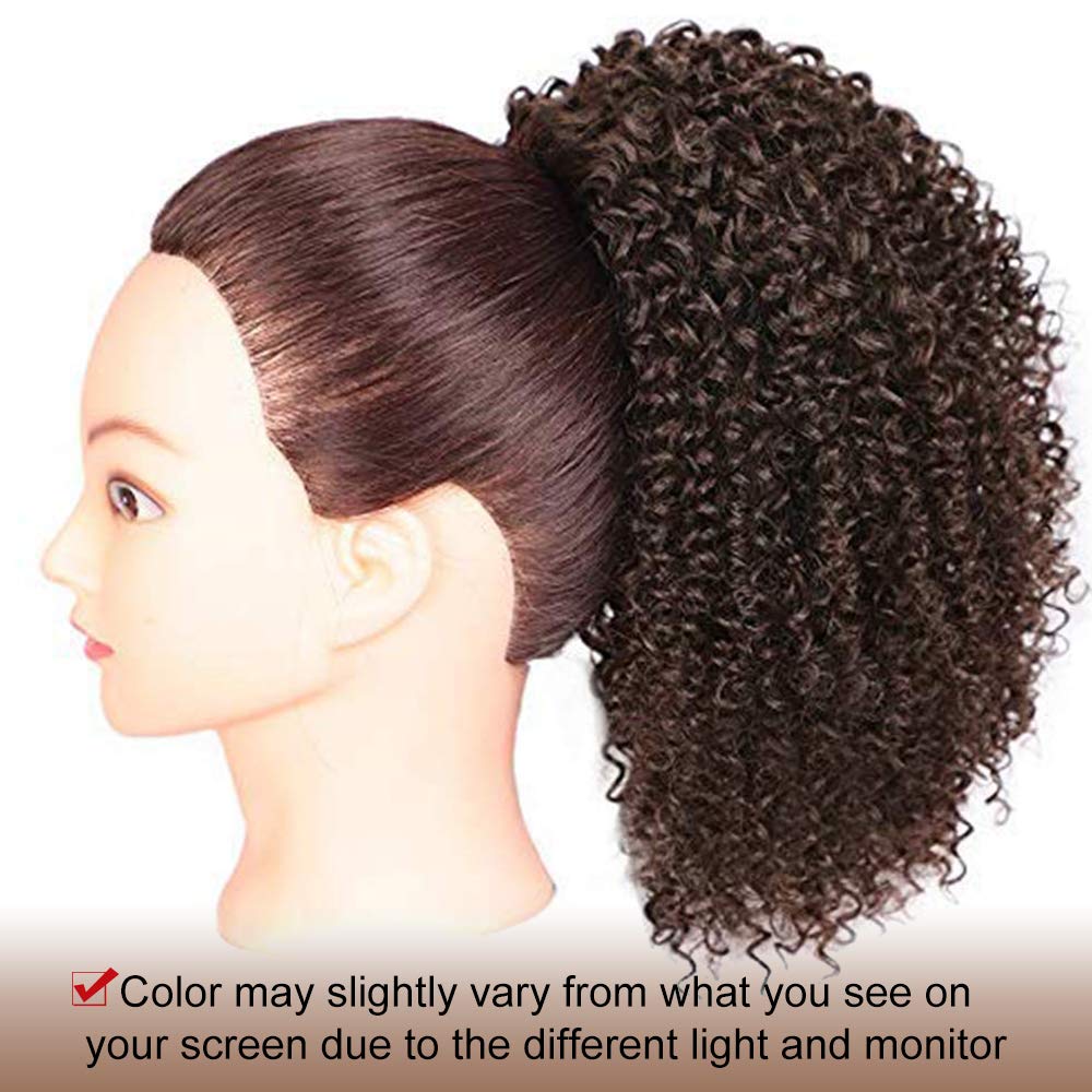 Short Afro Curly Ponytail Hair Piece