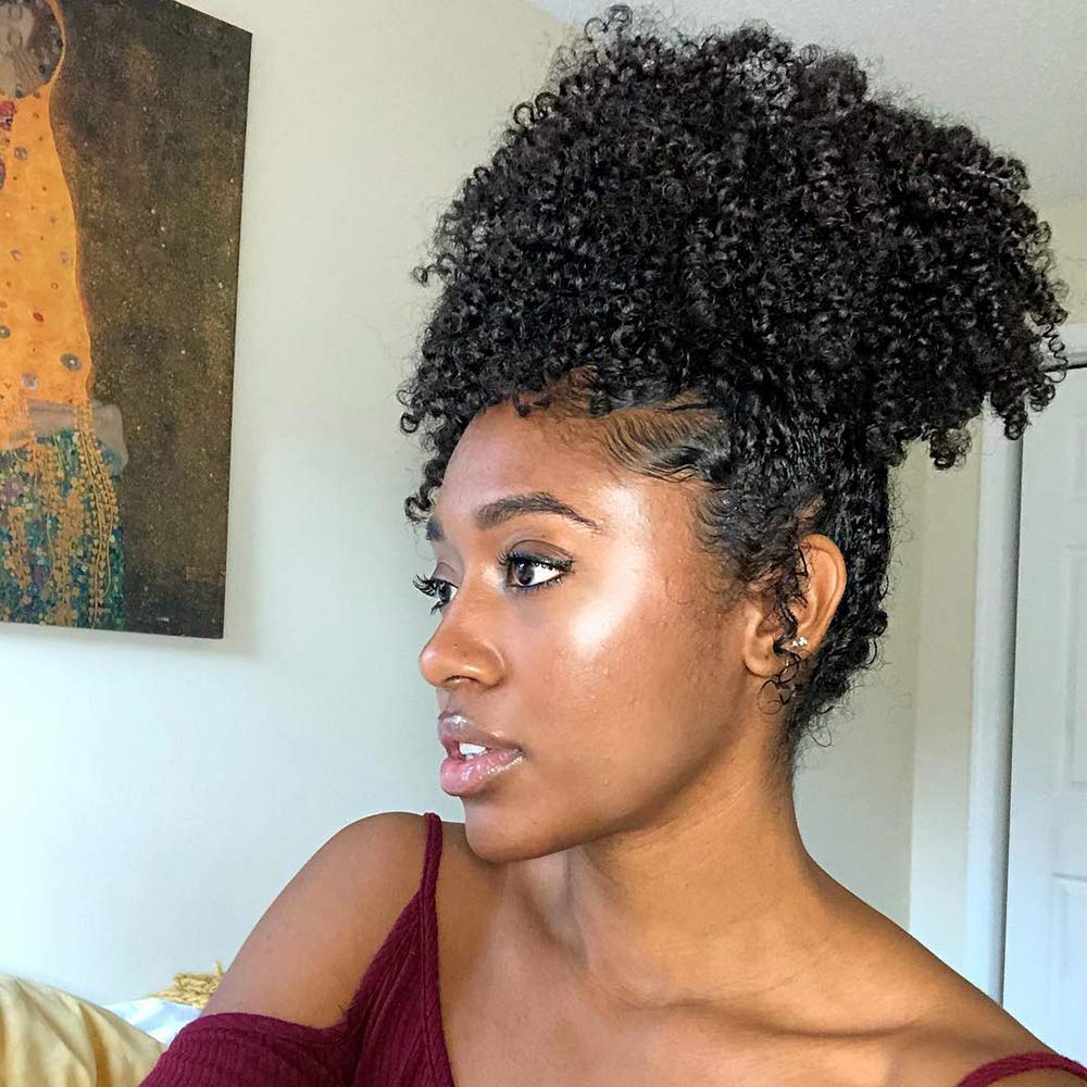 Short Afro Curly Ponytail Hair Piece