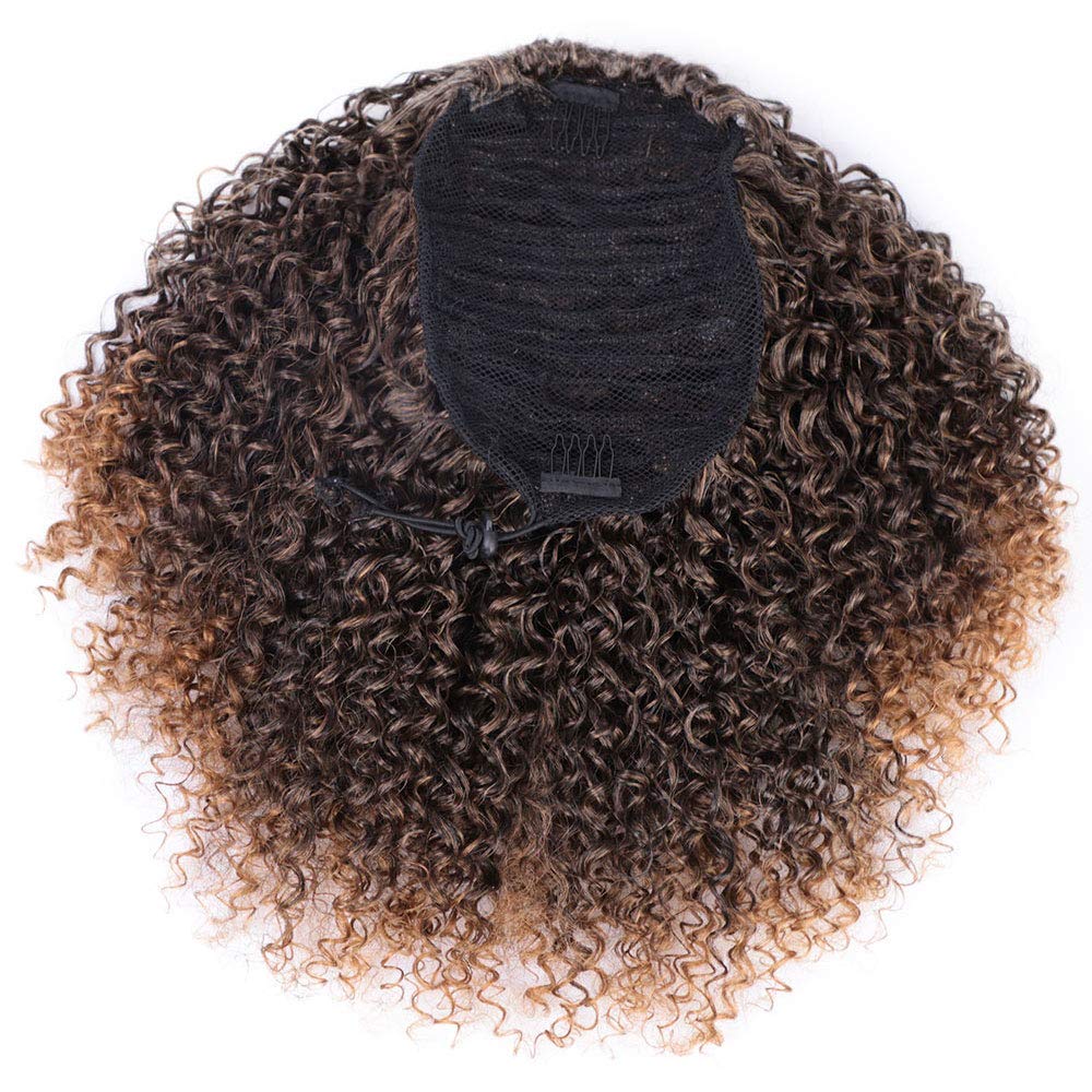 Short Afro Curly Ponytail Hair Piece