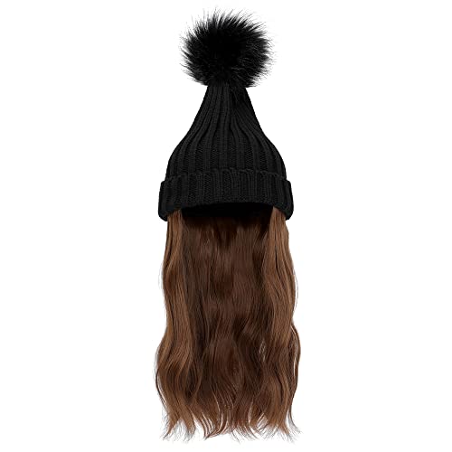 Ins Hot Women Beanie Hat with Hair