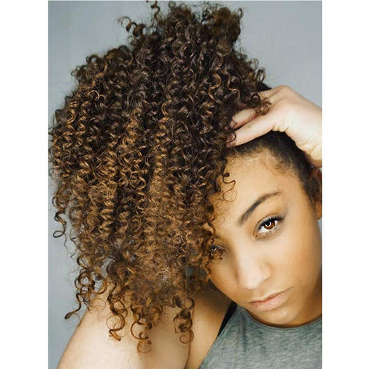 Short Afro Curly Ponytail Hair Piece