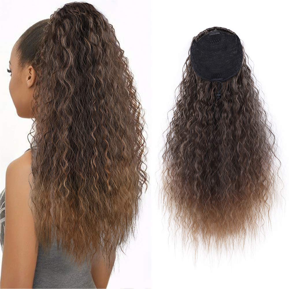 Top Corn Wave Ponytail Extension Drawstring