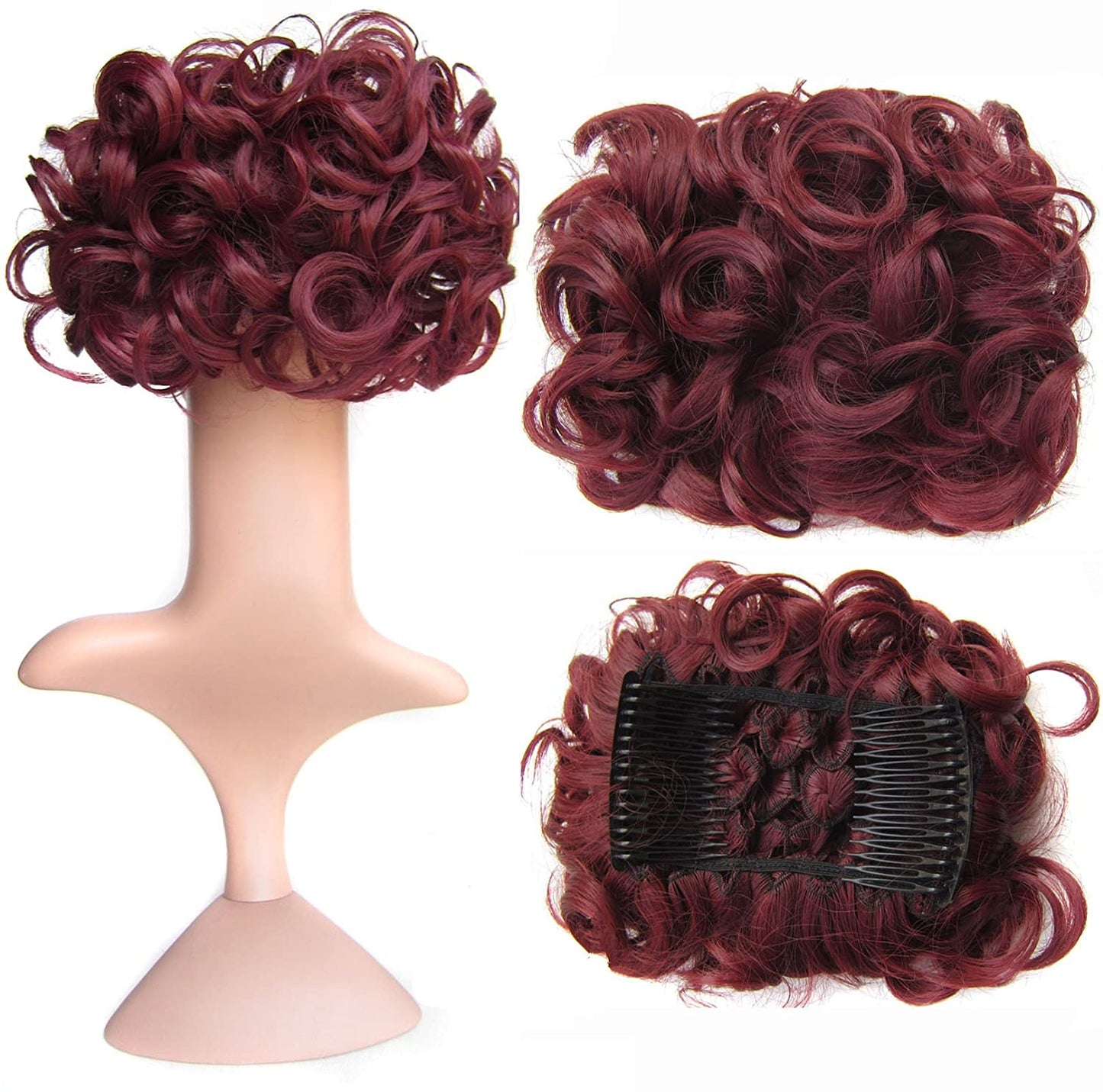 Short Messy Curly Dish Hair Bun Extension【Buy 2 for free shipping】