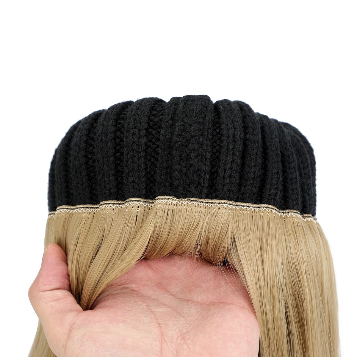 Ins Hot Women Beanie Hat with Hair