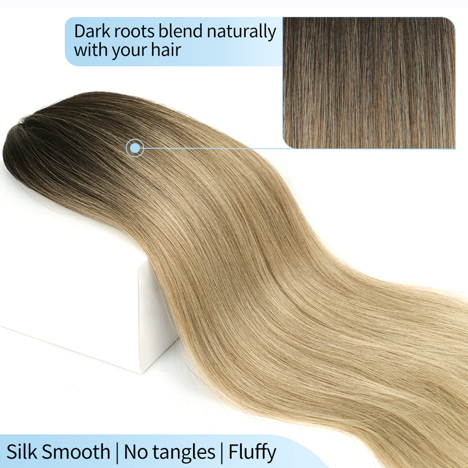 Top  Synthetic Long Straight Ponytail Ombre Blonde Drawsting Ponytail