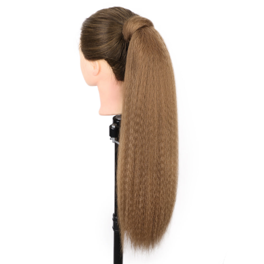 TopYaki Straight Wrap Around Clip In Ponytail