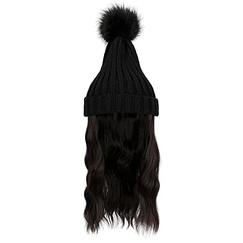 Ins Hot Women Beanie Hat with Hair