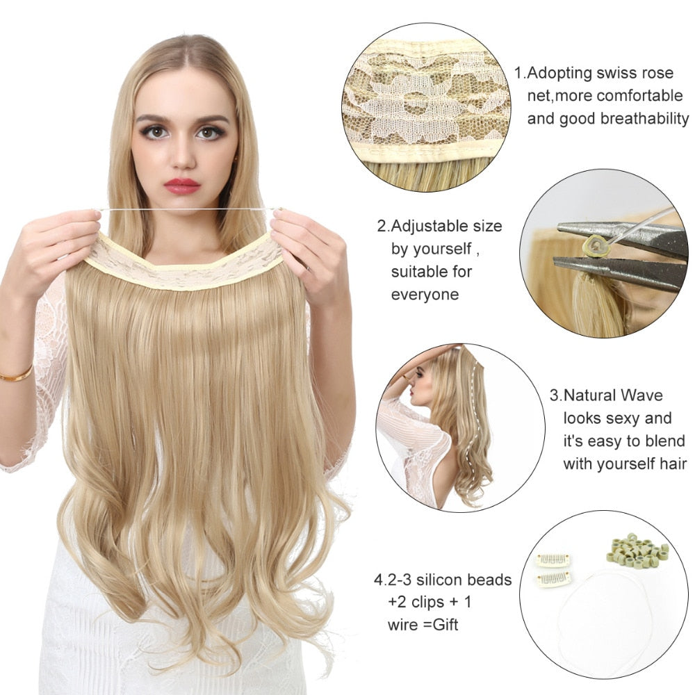 Wave Halo Clip in Hair Extensions Wigs 【Buy 2 for free shipping】